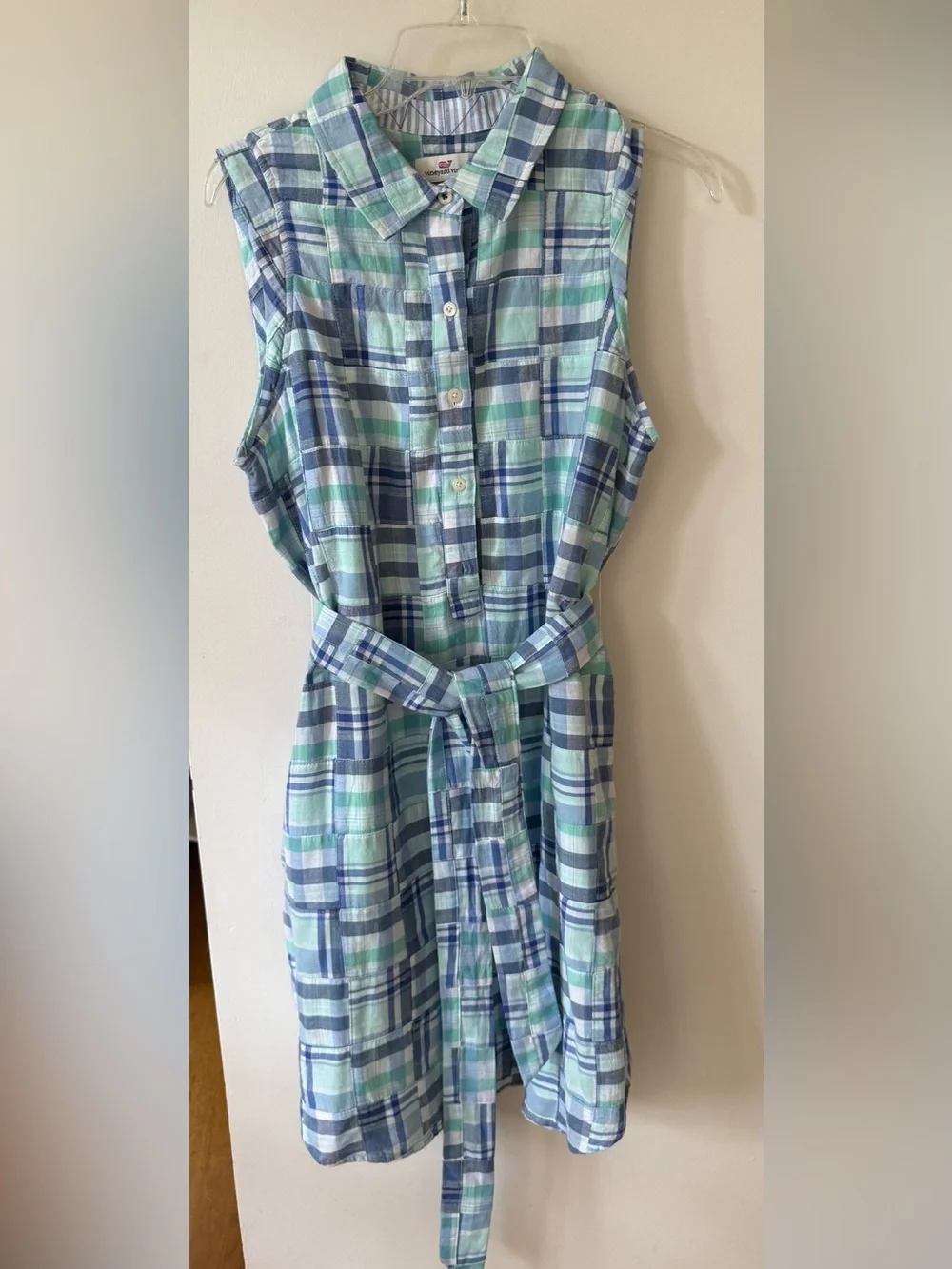 Vineyard Vines Margo Madras Shirt Dress Size 10 - Picture 1 of 8